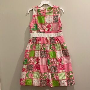 Lilly Pulitzer - girls patchwork dress - size 10